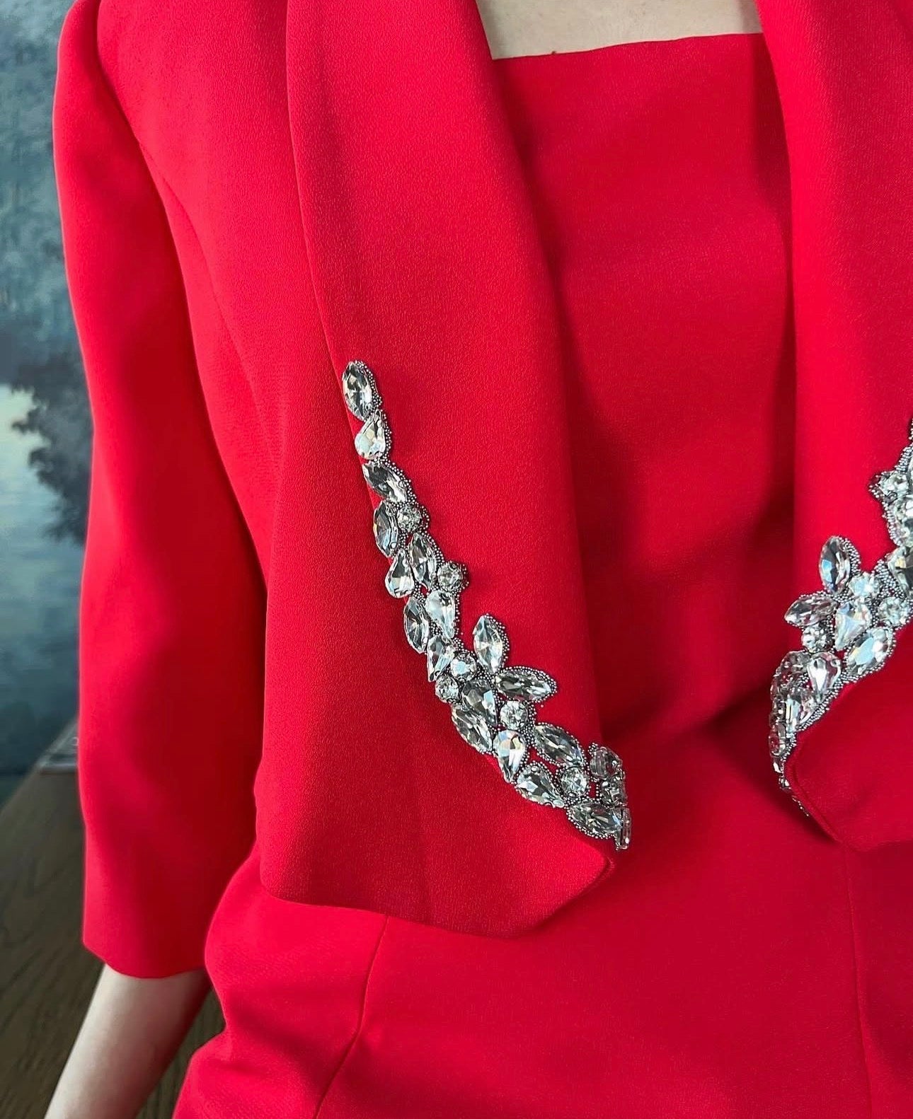 Red Power Suit Dress