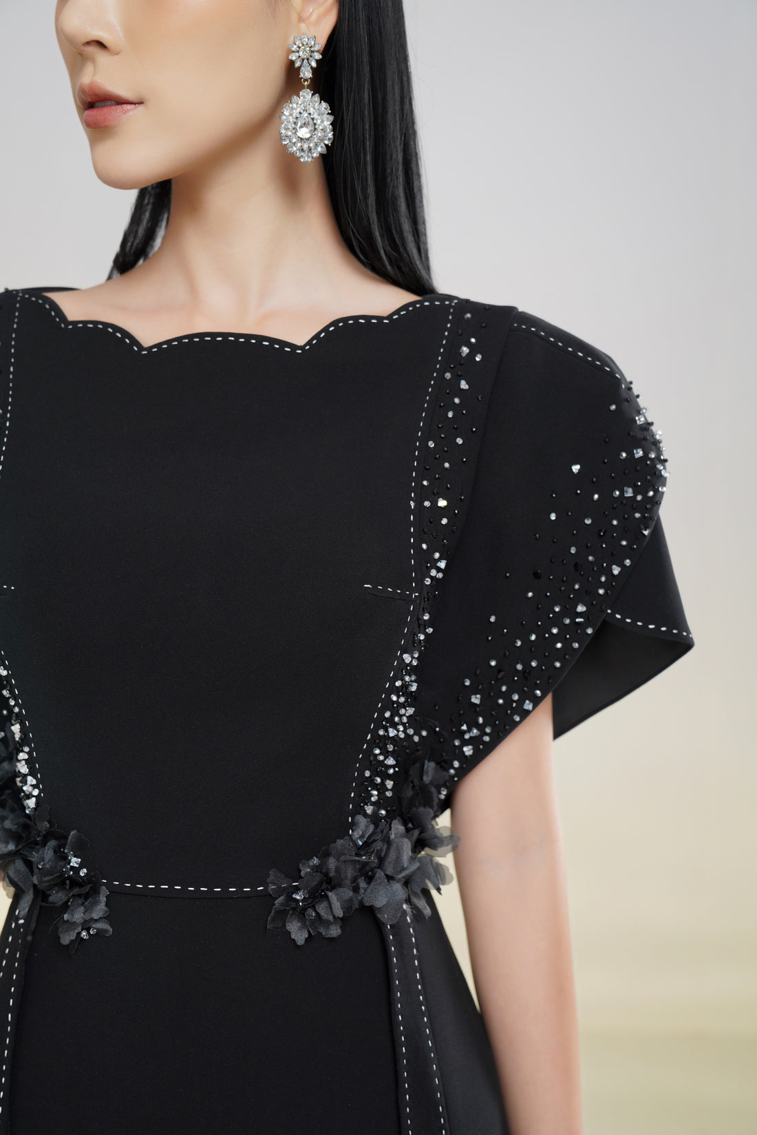 The Beaded Petal Dress