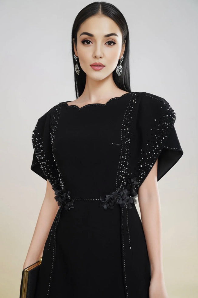 The Beaded Petal Dress