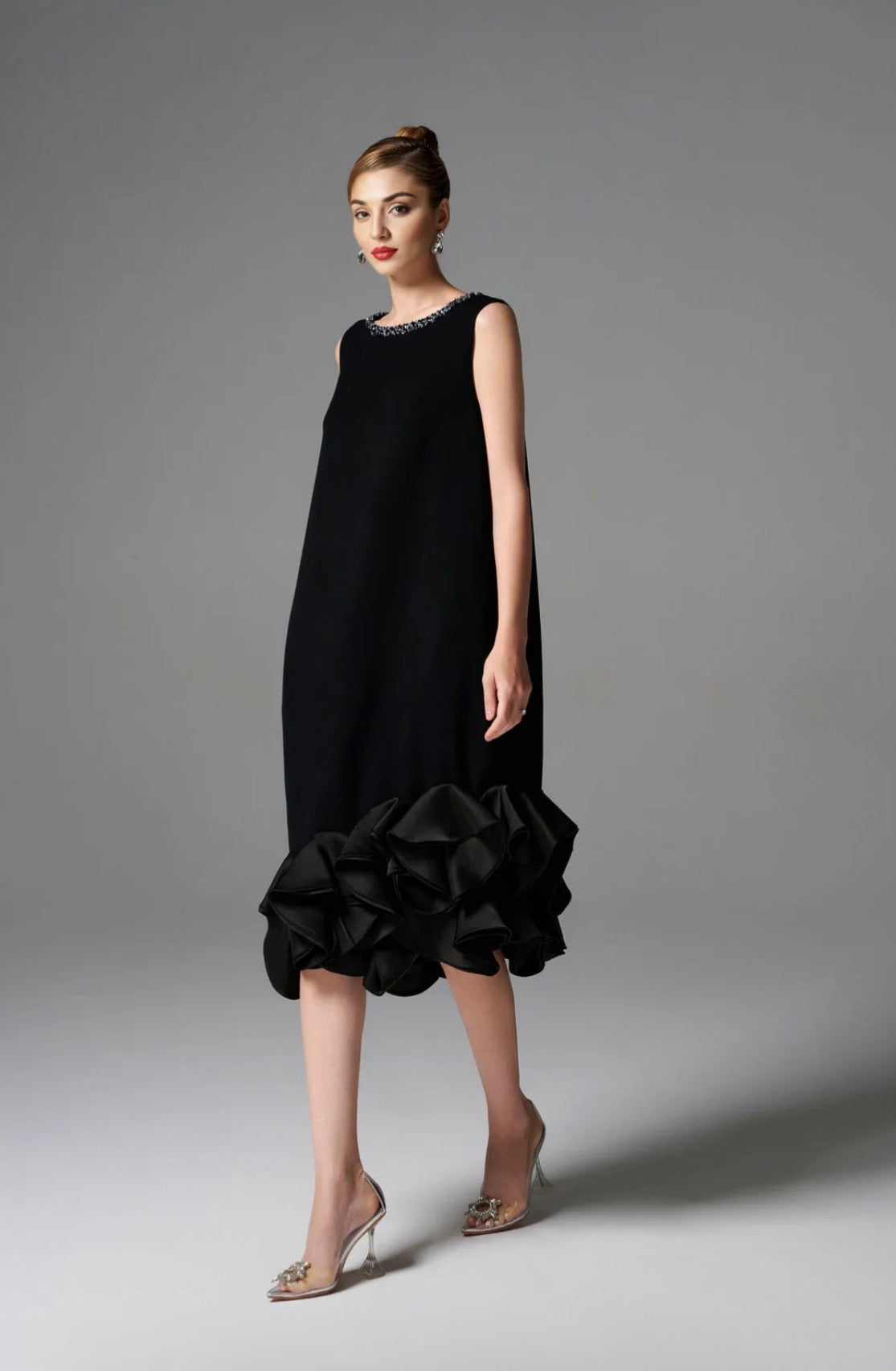 Black shift dress